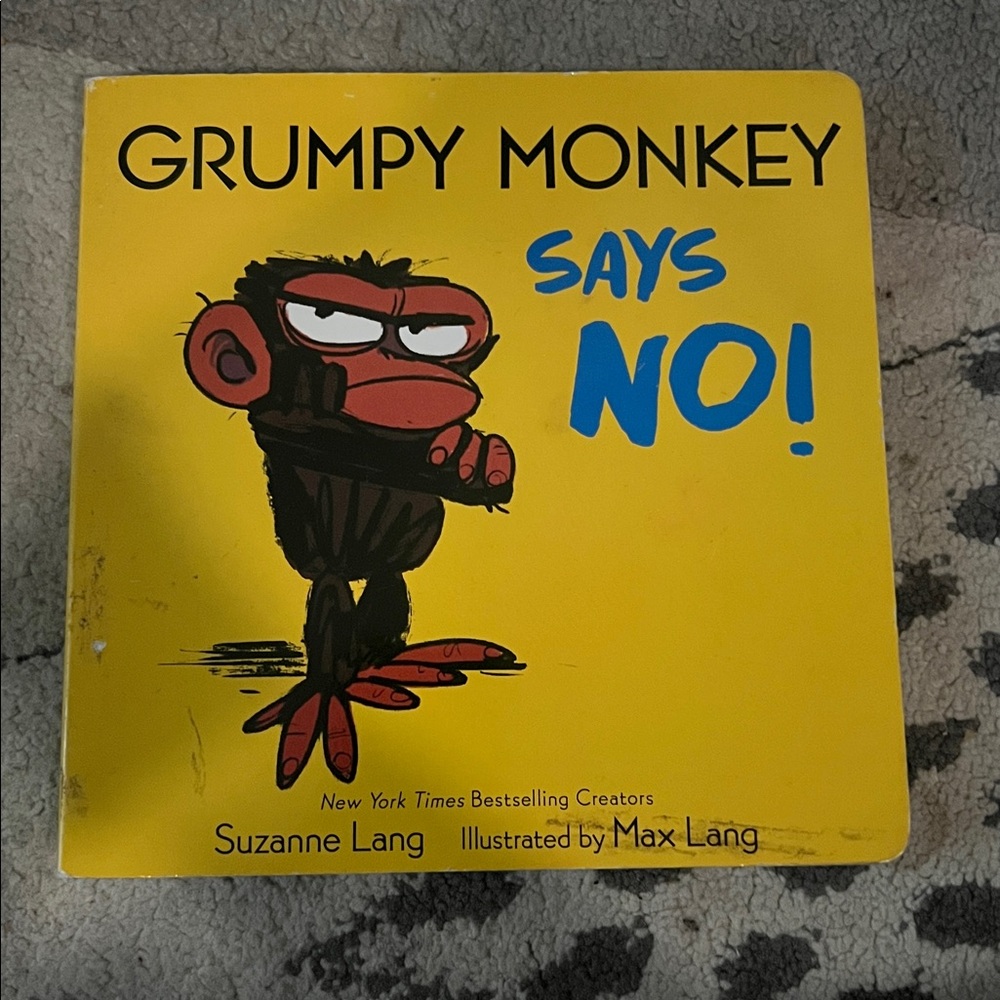 Grumpy Monkey Says No! Children's Book 5/$25